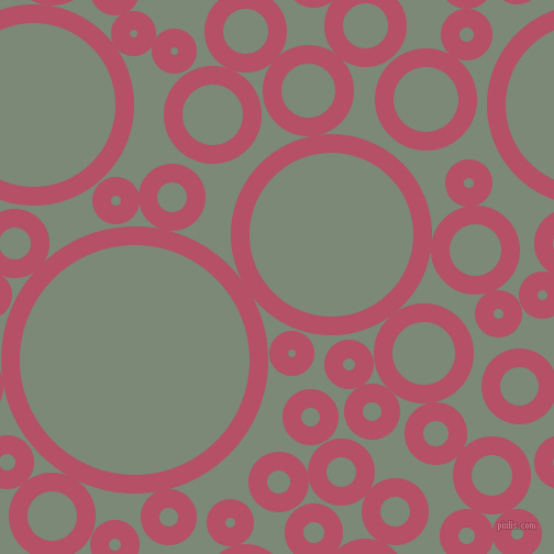 bubbles, circles, sponge, big, medium, small, 17 pixel line width, Blush and Spanish Green circles bubbles sponge soap seamless tileable