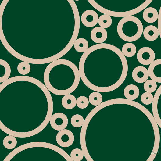 bubbles, circles, sponge, big, medium, small, 17 pixel line width, Bone and British Racing Green circles bubbles sponge soap seamless tileable