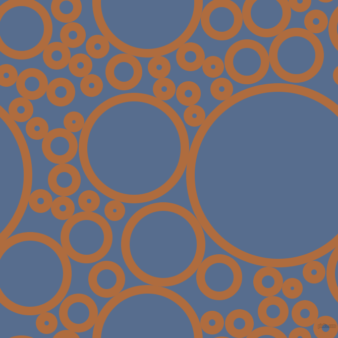 bubbles, circles, sponge, big, medium, small, 17 pixel line width, Bourbon and Kashmir Blue circles bubbles sponge soap seamless tileable