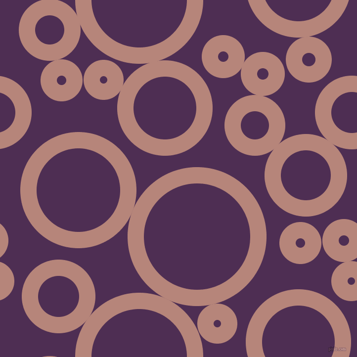 bubbles, circles, sponge, big, medium, small, 33 pixel line width, Brandy Rose and Hot Purple circles bubbles sponge soap seamless tileable