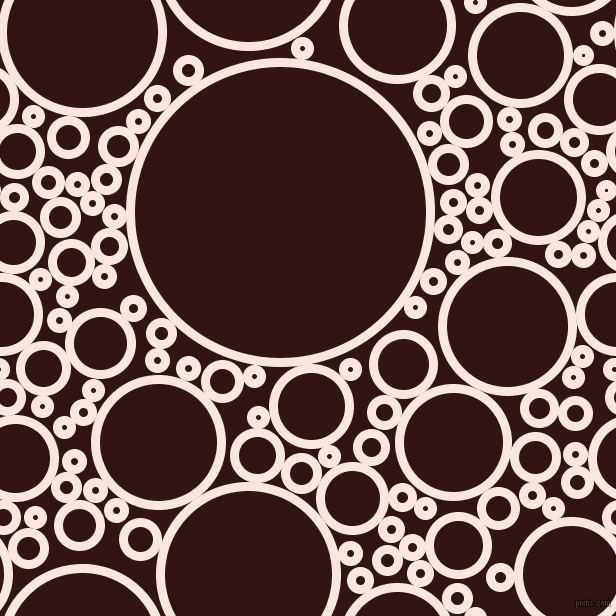 bubbles, circles, sponge, big, medium, small, 9 pixel line width, Bridesmaid and Seal Brown circles bubbles sponge soap seamless tileable