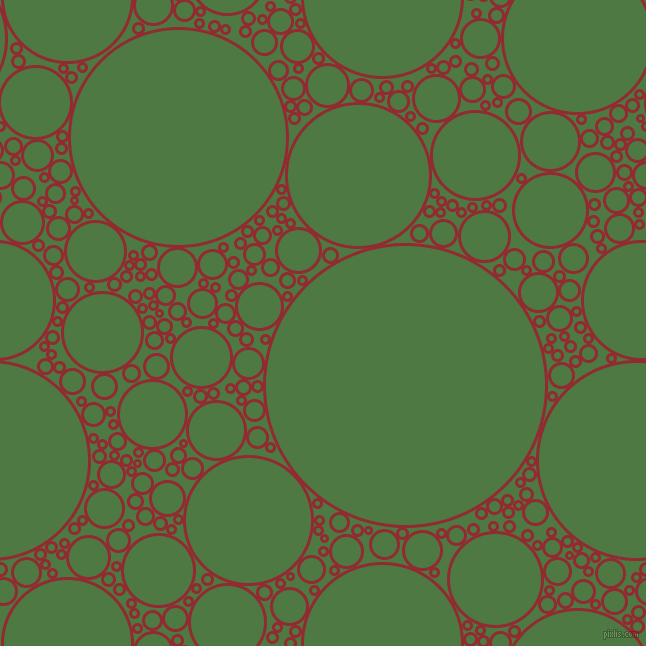 bubbles, circles, sponge, big, medium, small, 3 pixel line width, Bright Red and Fern Green circles bubbles sponge soap seamless tileable