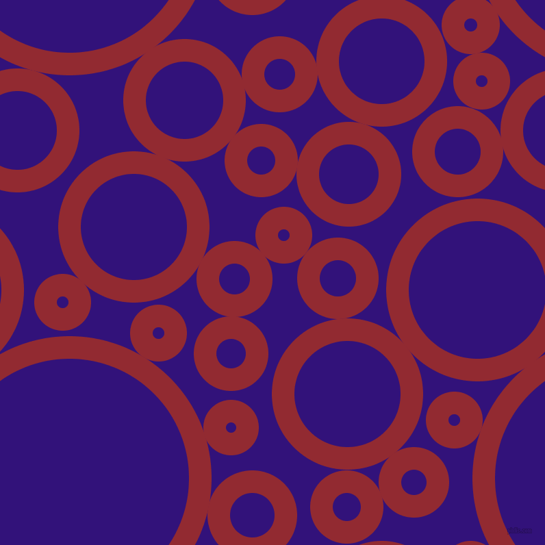 bubbles, circles, sponge, big, medium, small, 33 pixel line width, Bright Red and Persian Indigo circles bubbles sponge soap seamless tileable