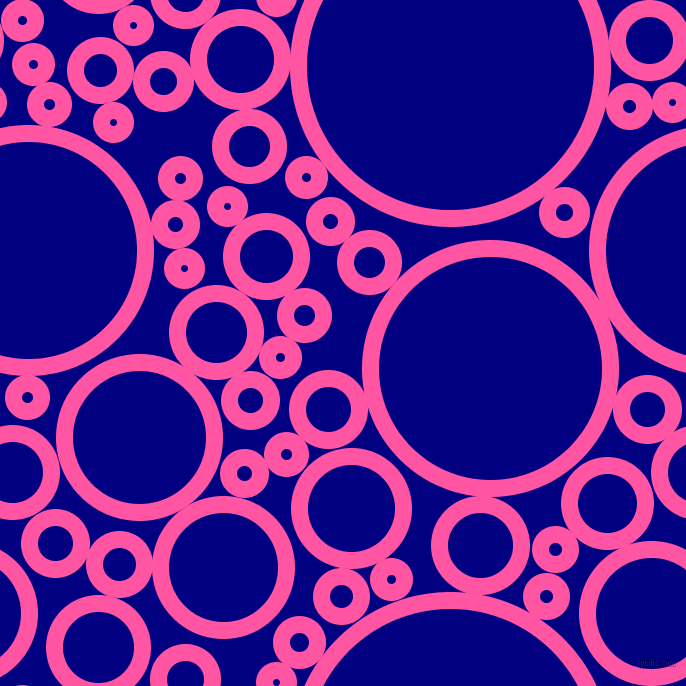 bubbles, circles, sponge, big, medium, small, 17 pixel line width, Brilliant Rose and Navy circles bubbles sponge soap seamless tileable