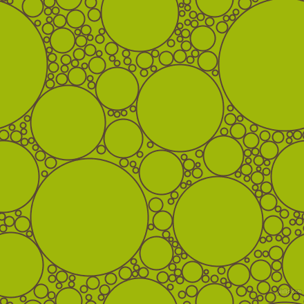 bubbles, circles, sponge, big, medium, small, 2 pixel line width, Brown Derby and Citrus circles bubbles sponge soap seamless tileable