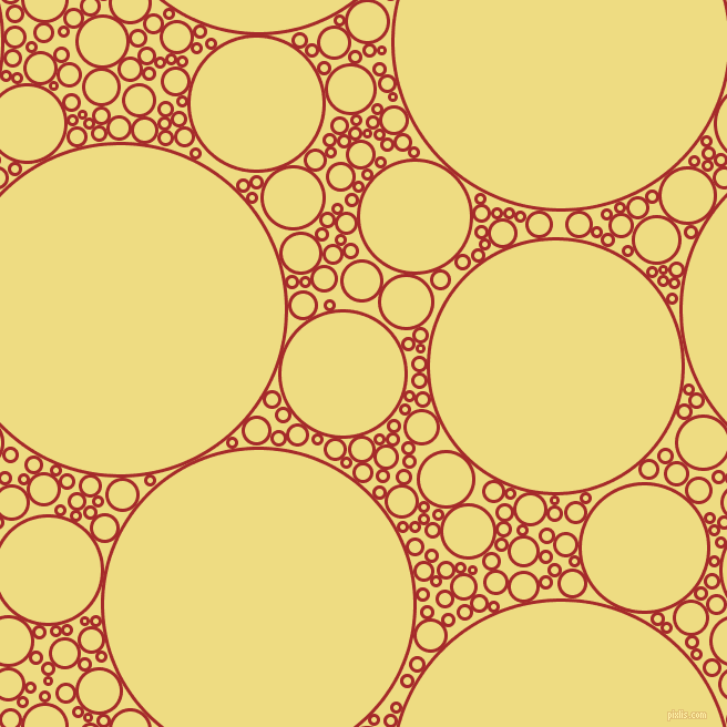 bubbles, circles, sponge, big, medium, small, 3 pixel line width, Brown and Flax circles bubbles sponge soap seamless tileable