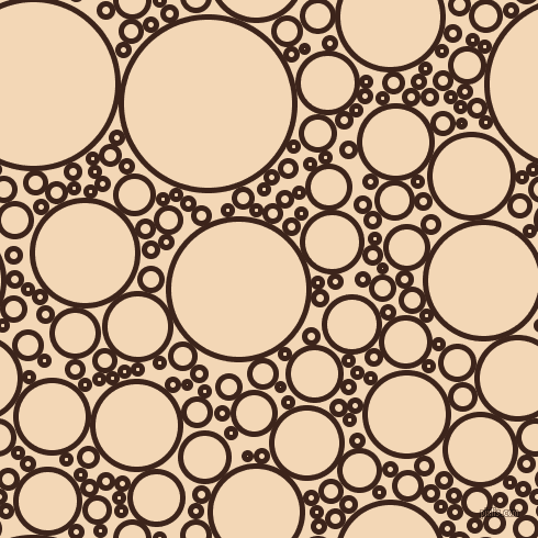 bubbles, circles, sponge, big, medium, small, 5 pixel line width, Brown Pod and Pink Lady circles bubbles sponge soap seamless tileable