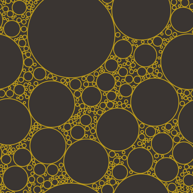 bubbles, circles, sponge, big, medium, small, 3 pixel line width, Buddha Gold and Kilamanjaro circles bubbles sponge soap seamless tileable