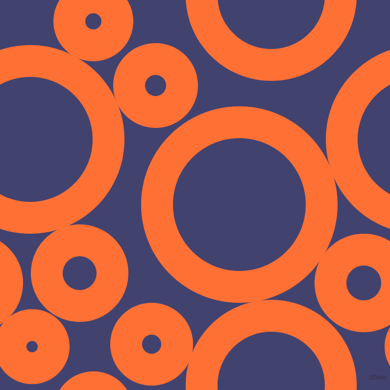 bubbles, circles, sponge, big, medium, small, 65 pixel line width, Burnt Orange and Corn Flower Blue circles bubbles sponge soap seamless tileable