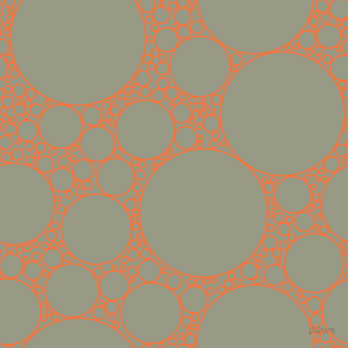 bubbles, circles, sponge, big, medium, small, 2 pixel line width, Burnt Orange and Lemon Grass circles bubbles sponge soap seamless tileable