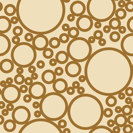 bubbles, circles, sponge, big, medium, small, 9 pixel line width, Buttered Rum and Dutch White circles bubbles sponge soap seamless tileable