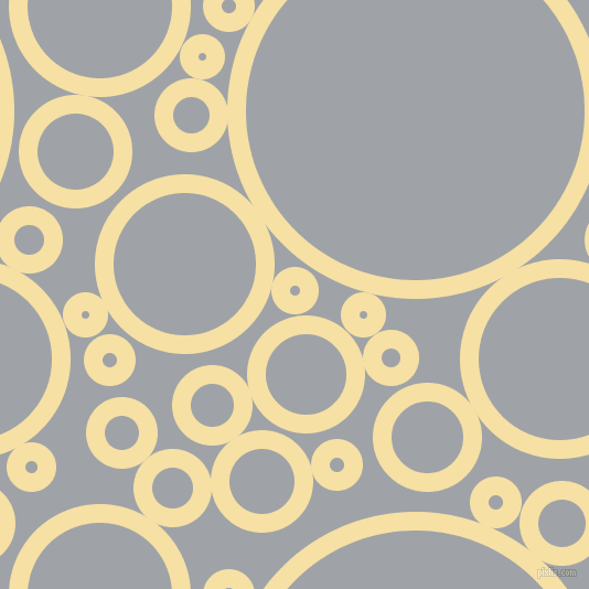 bubbles, circles, sponge, big, medium, small, 17 pixel line width, Buttermilk and Grey Chateau circles bubbles sponge soap seamless tileable