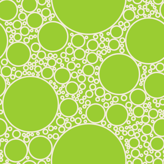 bubbles, circles, sponge, big, medium, small, 5 pixel line width, Buttery White and Yellow Green circles bubbles sponge soap seamless tileable
