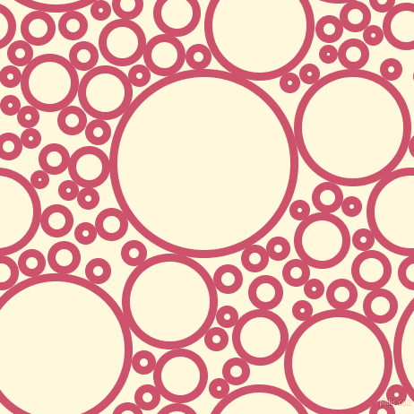 bubbles, circles, sponge, big, medium, small, 9 pixel line width, Cabaret and Corn Silk circles bubbles sponge soap seamless tileable