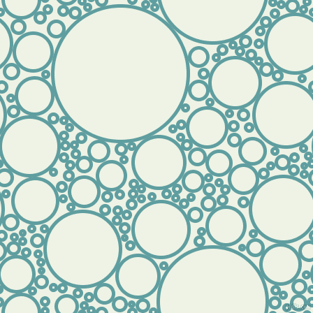 bubbles, circles, sponge, big, medium, small, 5 pixel line width, Cadet Blue and Saltpan circles bubbles sponge soap seamless tileable