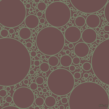 bubbles, circles, sponge, big, medium, small, 3 pixel line width, Camouflage Green and Buccaneer circles bubbles sponge soap seamless tileable