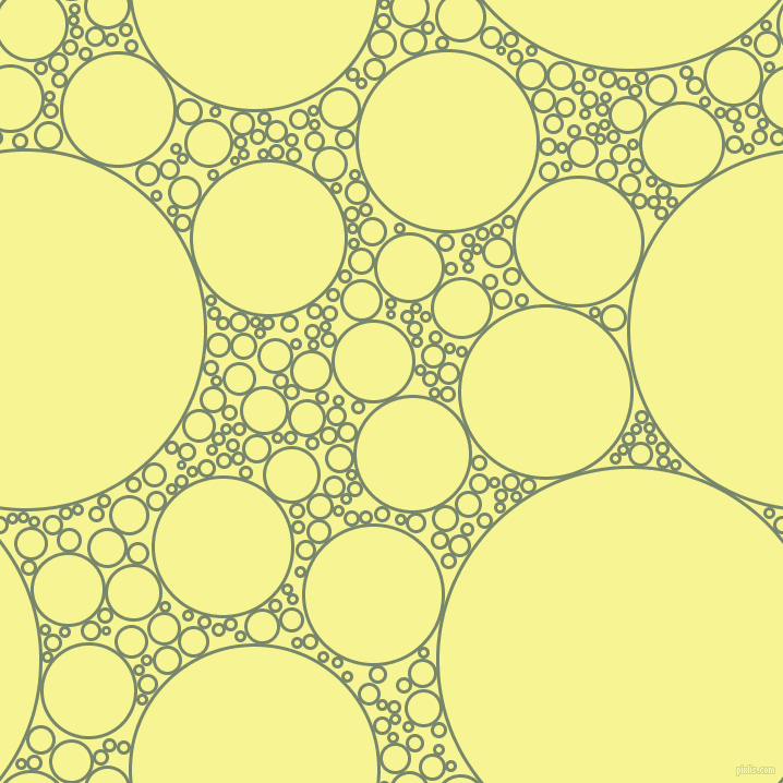 bubbles, circles, sponge, big, medium, small, 3 pixel line width, Camouflage Green and Milan circles bubbles sponge soap seamless tileable