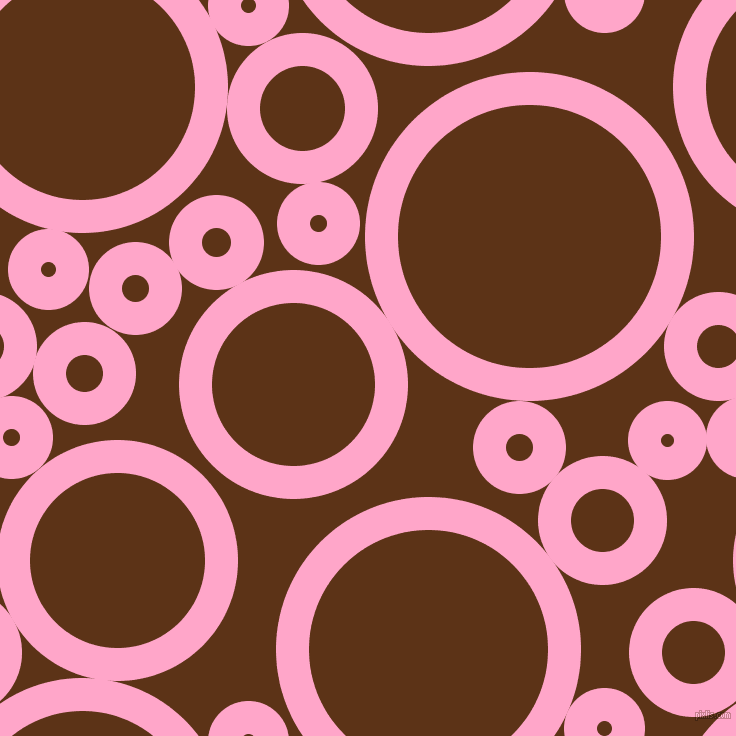 bubbles, circles, sponge, big, medium, small, 33 pixel line width, Carnation Pink and Baker