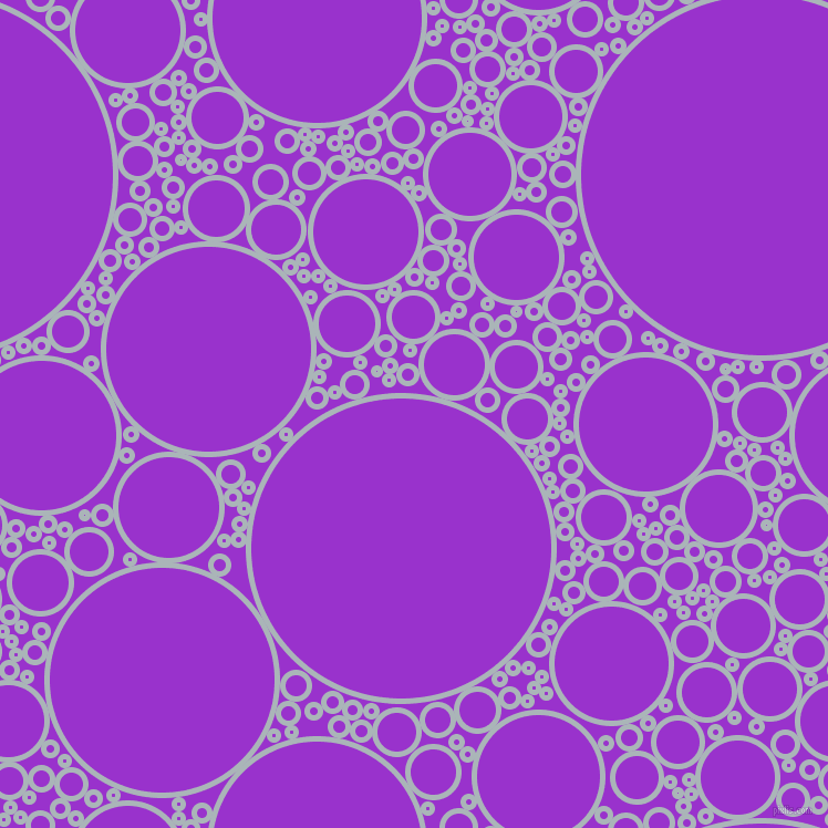 bubbles, circles, sponge, big, medium, small, 5 pixel line width, Casper and Dark Orchid circles bubbles sponge soap seamless tileable