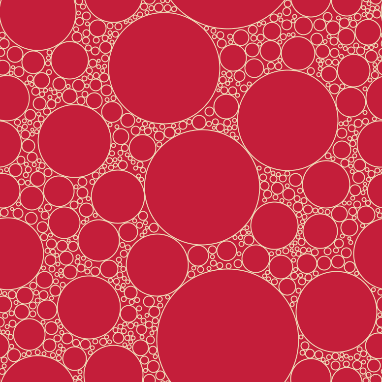 bubbles, circles, sponge, big, medium, small, 2 pixel line width, Champagne and Cardinal circles bubbles sponge soap seamless tileable