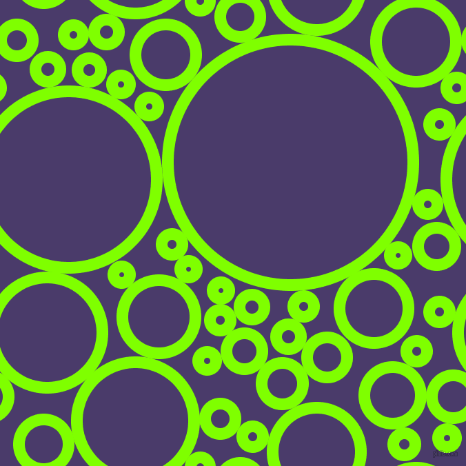 bubbles, circles, sponge, big, medium, small, 17 pixel line width, Chartreuse and Meteorite circles bubbles sponge soap seamless tileable