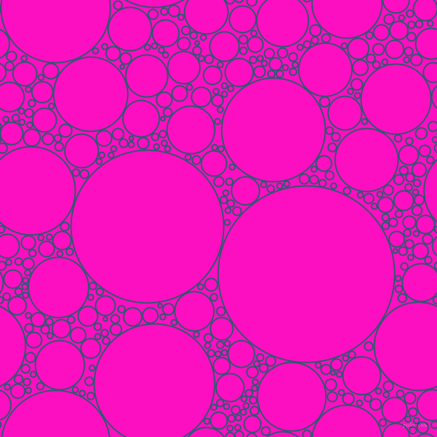 bubbles, circles, sponge, big, medium, small, 2 pixel line width, Chathams Blue and Shocking Pink circles bubbles sponge soap seamless tileable