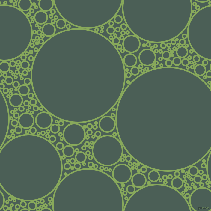 bubbles, circles, sponge, big, medium, small, 5 pixel line width, Chelsea Cucumber and Viridian Green circles bubbles sponge soap seamless tileable
