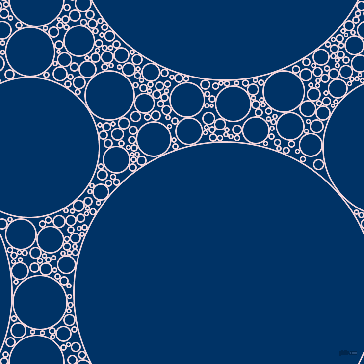 bubbles, circles, sponge, big, medium, small, 3 pixel line width, Cherub and Prussian Blue circles bubbles sponge soap seamless tileable
