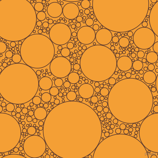 bubbles, circles, sponge, big, medium, small, 2 pixel line width, Cioccolato and Yellow Sea circles bubbles sponge soap seamless tileable