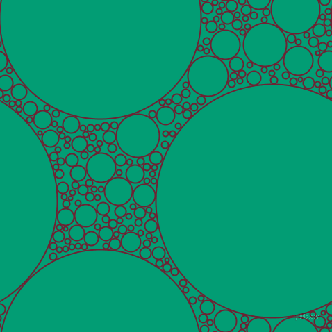 bubbles, circles, sponge, big, medium, small, 2 pixel line width, Claret and Free Speech Aquamarine circles bubbles sponge soap seamless tileable