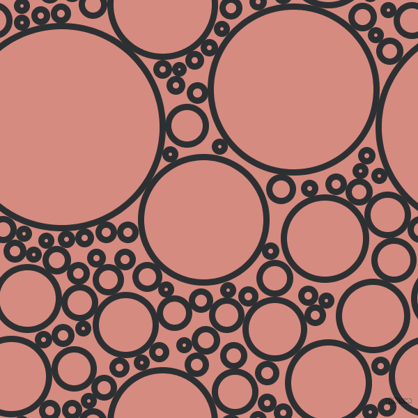 bubbles, circles, sponge, big, medium, small, 9 pixel line width, Cod Grey and My Pink circles bubbles sponge soap seamless tileable