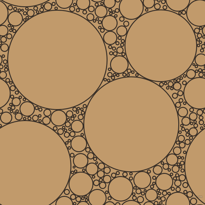 bubbles, circles, sponge, big, medium, small, 3 pixel line width, Coffee Bean and Fallow circles bubbles sponge soap seamless tileable