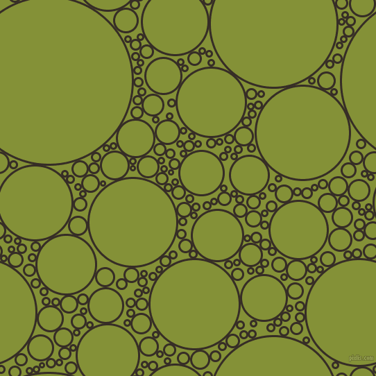 bubbles, circles, sponge, big, medium, small, 3 pixel line width, Coffee Bean and Wasabi circles bubbles sponge soap seamless tileable