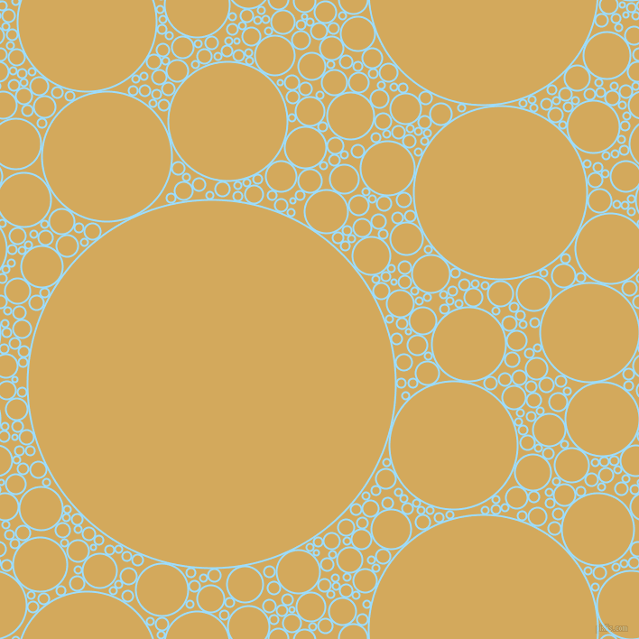 bubbles, circles, sponge, big, medium, small, 2 pixel line width, Columbia Blue and Apache circles bubbles sponge soap seamless tileable