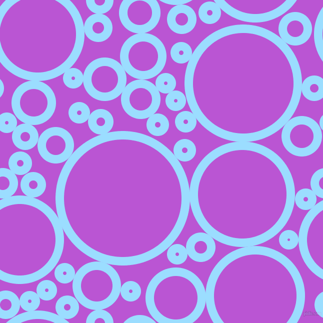 bubbles, circles, sponge, big, medium, small, 17 pixel line width, Columbia Blue and Medium Orchid circles bubbles sponge soap seamless tileable