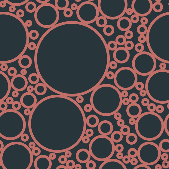 bubbles, circles, sponge, big, medium, small, 9 pixel line width, Contessa and Oxford Blue circles bubbles sponge soap seamless tileable
