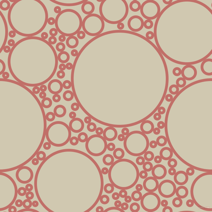 bubbles, circles, sponge, big, medium, small, 9 pixel line width, Contessa and Parchment circles bubbles sponge soap seamless tileable