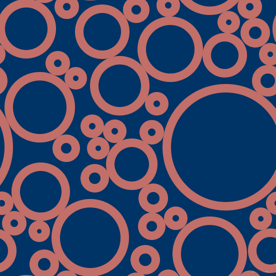 bubbles, circles, sponge, big, medium, small, 17 pixel line width, Contessa and Prussian Blue circles bubbles sponge soap seamless tileable