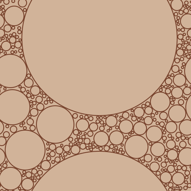 bubbles, circles, sponge, big, medium, small, 3 pixel line width, Copper Canyon and Cashmere circles bubbles sponge soap seamless tileable