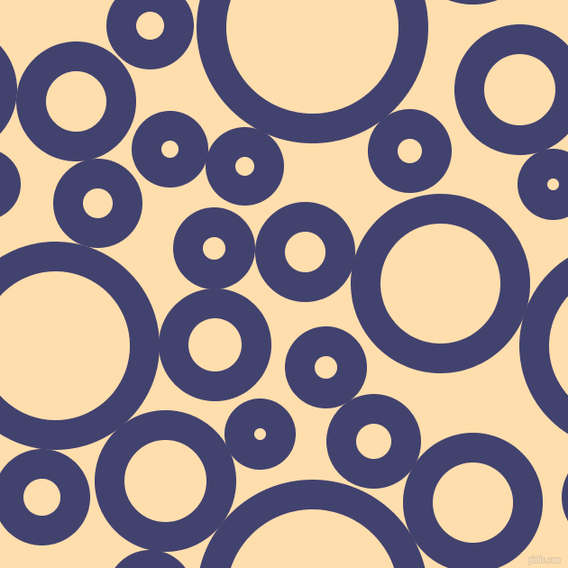 bubbles, circles, sponge, big, medium, small, 33 pixel line width, Corn Flower Blue and Navajo White circles bubbles sponge soap seamless tileable