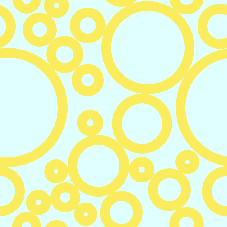bubbles, circles, sponge, big, medium, small, 33 pixel line width, Corn and Light Cyan circles bubbles sponge soap seamless tileable
