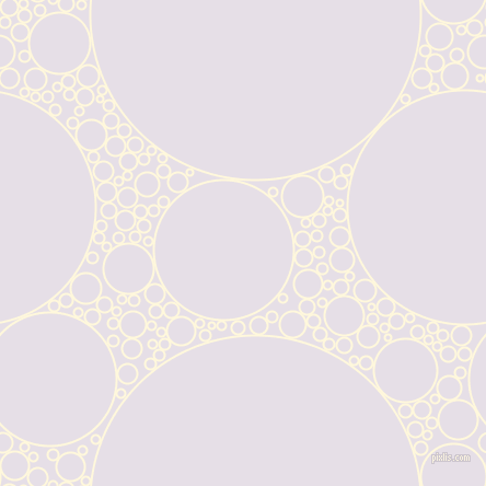 bubbles, circles, sponge, big, medium, small, 2 pixel line width, Corn Silk and Selago circles bubbles sponge soap seamless tileable