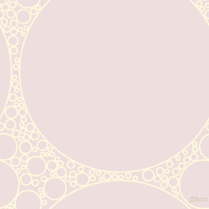 bubbles, circles, sponge, big, medium, small, 3 pixel line width, Corn Silk and Soft Peach circles bubbles sponge soap seamless tileable