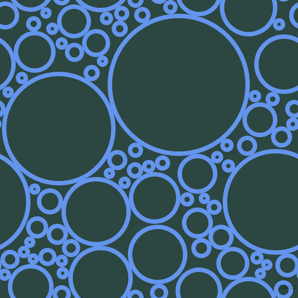 bubbles, circles, sponge, big, medium, small, 9 pixel line width, Cornflower Blue and Gable Green circles bubbles sponge soap seamless tileable