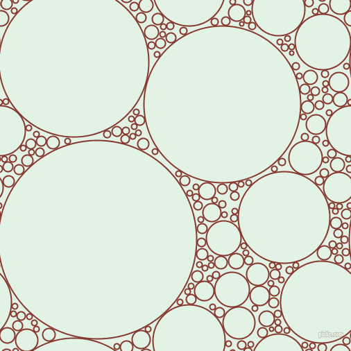 bubbles, circles, sponge, big, medium, small, 2 pixel line width, Crab Apple and Frosted Mint circles bubbles sponge soap seamless tileable