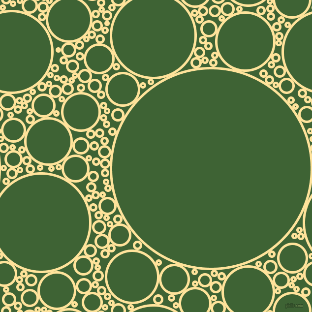 bubbles, circles, sponge, big, medium, small, 5 pixel line width, Cream Brulee and Green House circles bubbles sponge soap seamless tileable