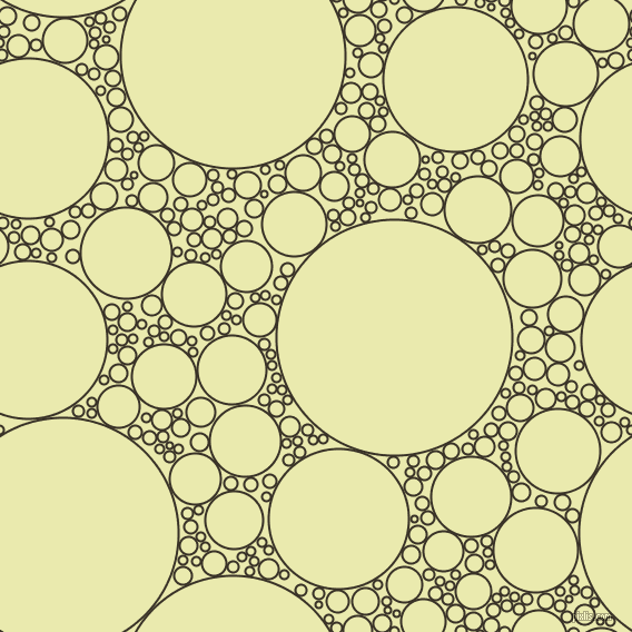 bubbles, circles, sponge, big, medium, small, 2 pixel line width, Creole and Medium Goldenrod circles bubbles sponge soap seamless tileable