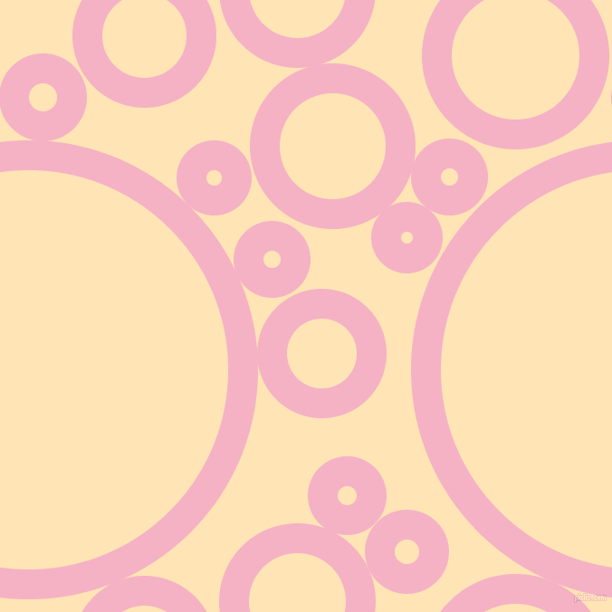 bubbles, circles, sponge, big, medium, small, 33 pixel line width, Cupid and Moccasin circles bubbles sponge soap seamless tileable
