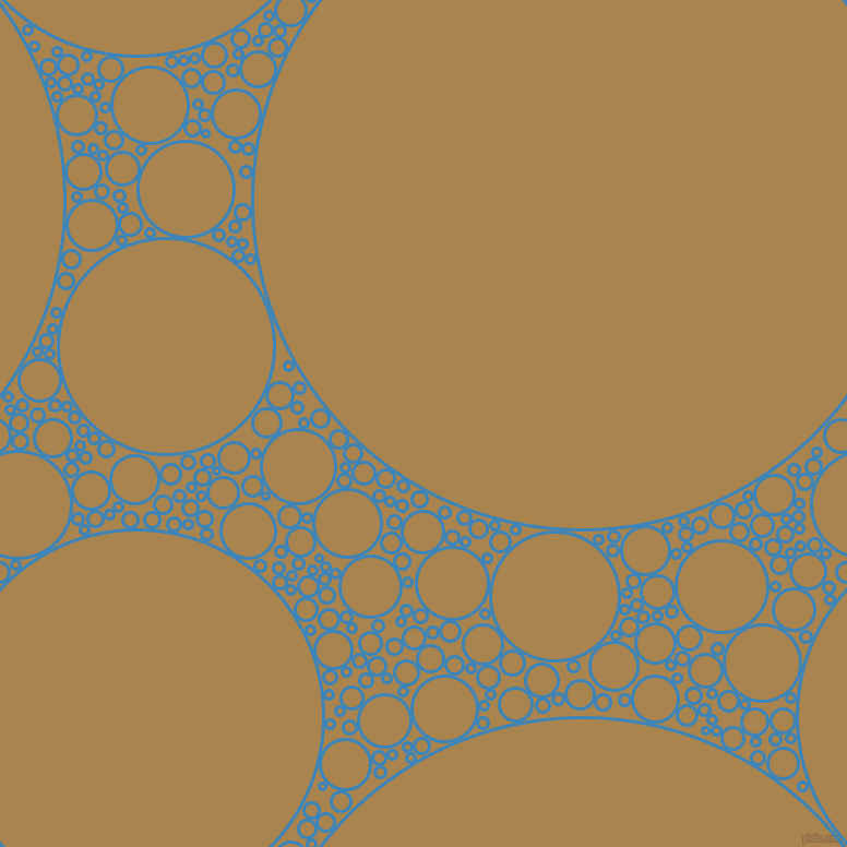bubbles, circles, sponge, big, medium, small, 3 pixel line width, Curious Blue and Muddy Waters circles bubbles sponge soap seamless tileable