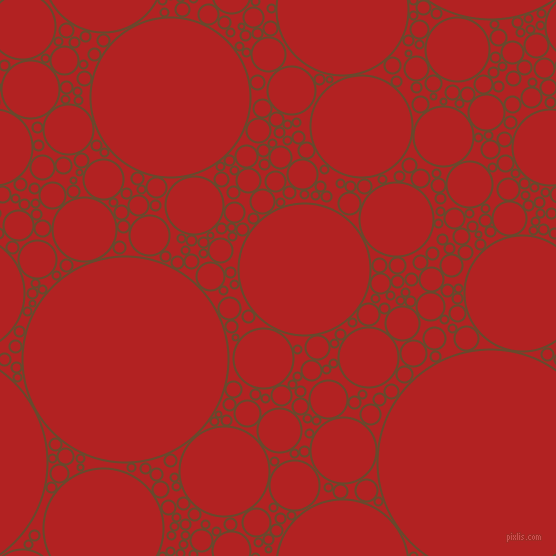 bubbles, circles, sponge, big, medium, small, 2 pixel line width, Dallas and Fire Brick circles bubbles sponge soap seamless tileable
